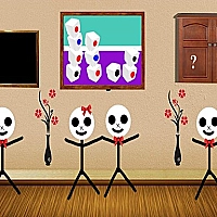 Scary Stickman House Escape Game Cover