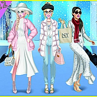 Winter White Outfits: Dress Up Game Cover