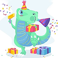 Dino Party Jigsaw Game Cover
