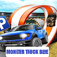 Monster-Truck-Parking Free 3D Blue Game Cover