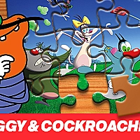 Oggy and the Cockroaches Jigsaw Puzzle Game Cover