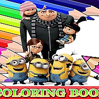 Coloring Book for Despicable Me Printable Game Cover