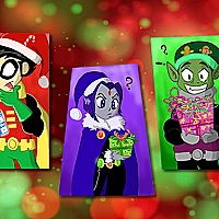 Teen Titans Christmas Stars Game Cover