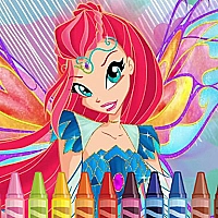 Winx Coloring Game Cover