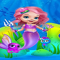 Cute Mermaid Girl Dress Up Game Cover