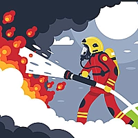 Fire Fighters Jigsaw Game Cover