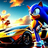 Sonic Run for Lamborghini Game Cover