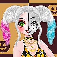 Princess Halloween Makeup HalfFaces Tutorial Game Cover