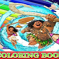 Coloring Book for Moana Game Cover