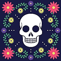Colorful Skull Jigsaw Game Cover