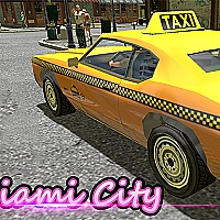 Miami Taxi Driver 3D Game Cover