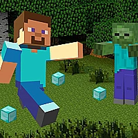 Minecraft Hidden Diamond Blocks Game Cover