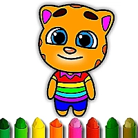Talking Tom Coloring Book Game Cover