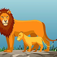 Wild Animals and Their Babies Game Cover