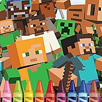 4GameGround - Minecraft Coloring Game Cover