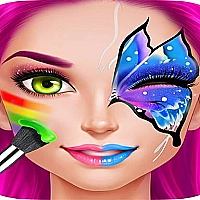 Face Paint Costume Party Girls Salon Game Cover