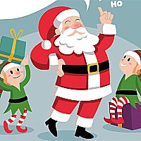 Santa Merry Xmas Puzzle Game Cover