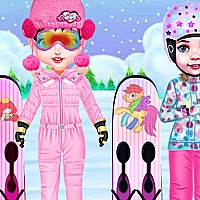 Baby Taylor Skiing Dress Up Game Cover