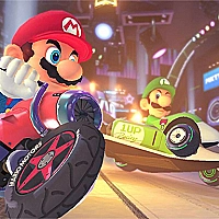super mario motor circle Game Cover