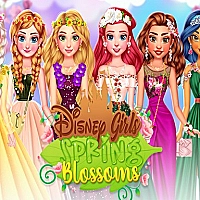 Princess Girls Spring Blossoms Game Cover
