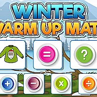 Winter Warm Up Math Game Cover