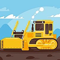 Big Trucks And Cars Memory Game Cover