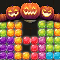 Candy Puzzle Blocks Halloween Game Cover