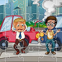 Crash Car Jigsaw Game Cover