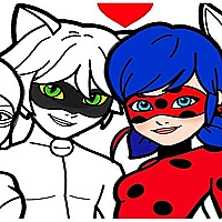 LadyBug Coloring Book With Magic Pen Game Cover