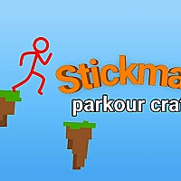 Stickman parkour craft Game Cover