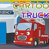Cartoon Trucks Jigsaw Game Cover