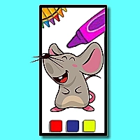 Funny Mouse Coloring Time Game Cover