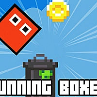 Retro Running Boxes Game Cover