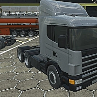18 wheeler truck driving cargo Game Cover