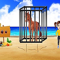 Beach Horse Escape Game Cover