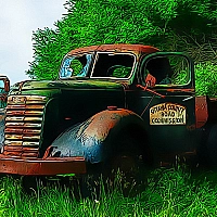 Old Rusted Trucks Game Cover