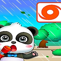 Baby Panda Hurricane Safety Game Cover
