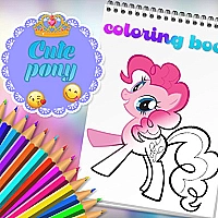 Cute Pony Coloring Book Game Cover