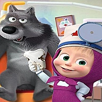 Masha and the Bear- Free Dentist Hospital Surgery  Game Cover