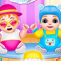 Twin Baby Care Game Cover