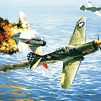 Aviation Art Air Combat Slide Game Cover