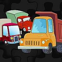 Cartoon Truck Jigsaw Game Cover