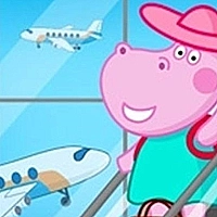 Hippo Airport Travel Game Cover