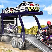 Offroad Police Cargo Transport Game Cover