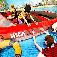 Beach Rescue Emergency Boat Game Cover