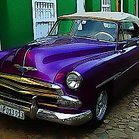 Cuban Vintage Cars Jigsaw Game Cover