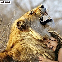 Lion And Girl Jigsaw Game Cover