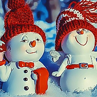 Snowman Couples Game Cover