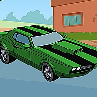 Ben 10 Car Jigsaw Game Cover