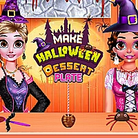 Make Halloween Dessert Plate Game Cover